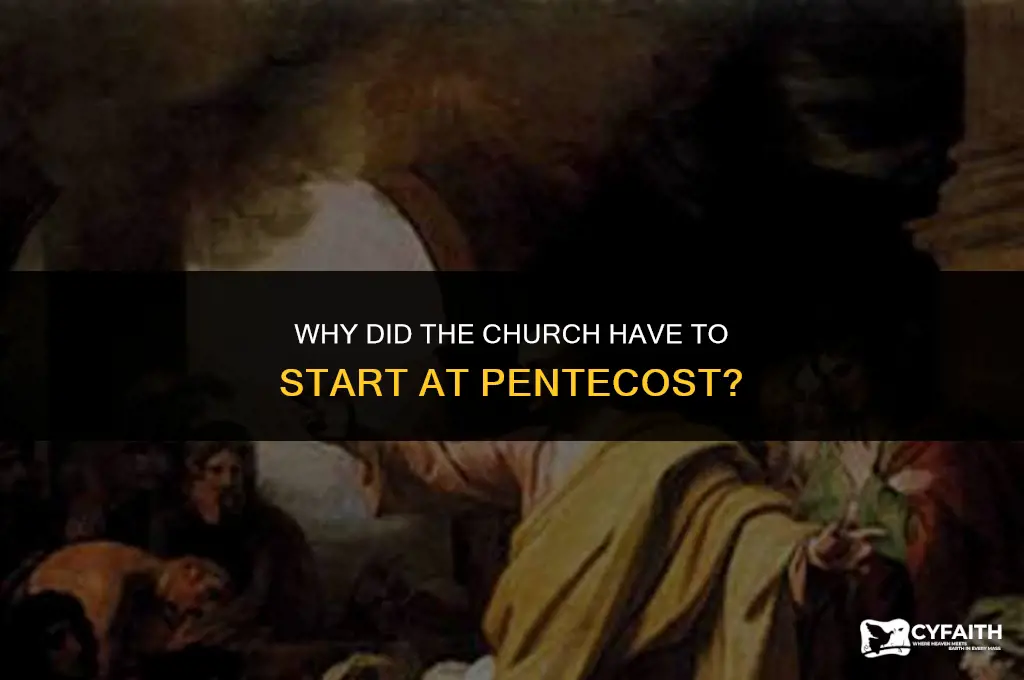 why did the church have to start at pentecost