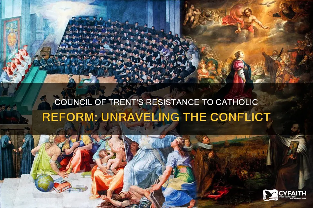 why did the council of trent fight against catholic reform