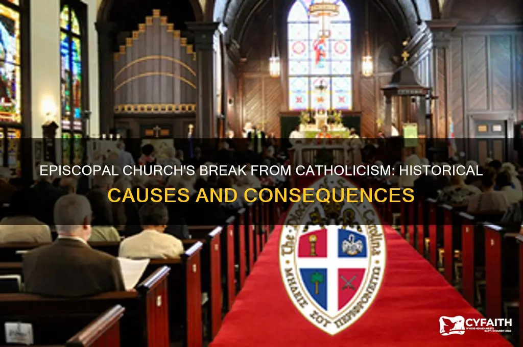 why did the episcopal church split from the catholic church