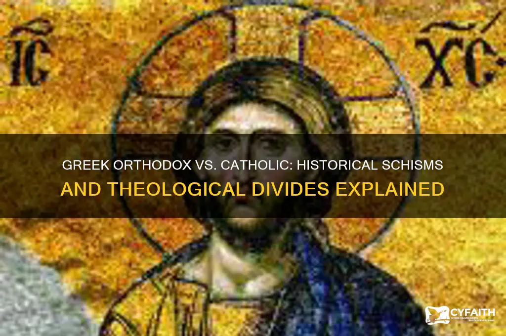 why did the greek orthodox vs catholic