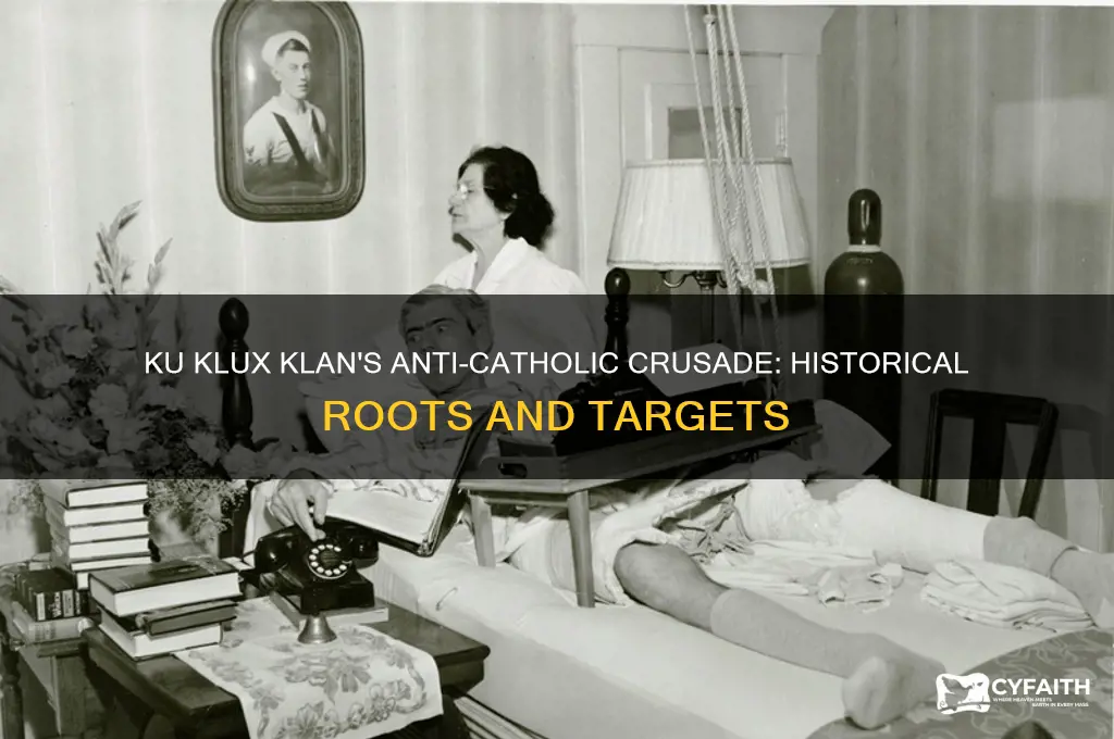 why did the klan target catholics
