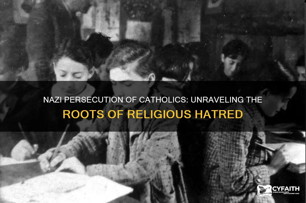why did the nazis hate catholics