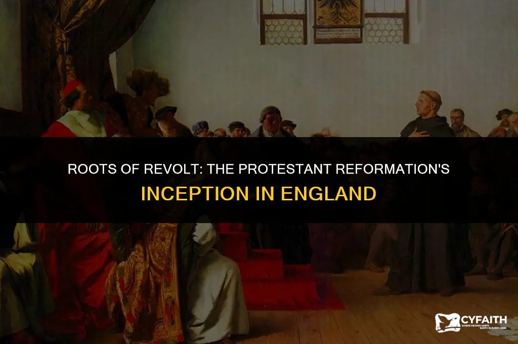 why did the protestant reformation began in england