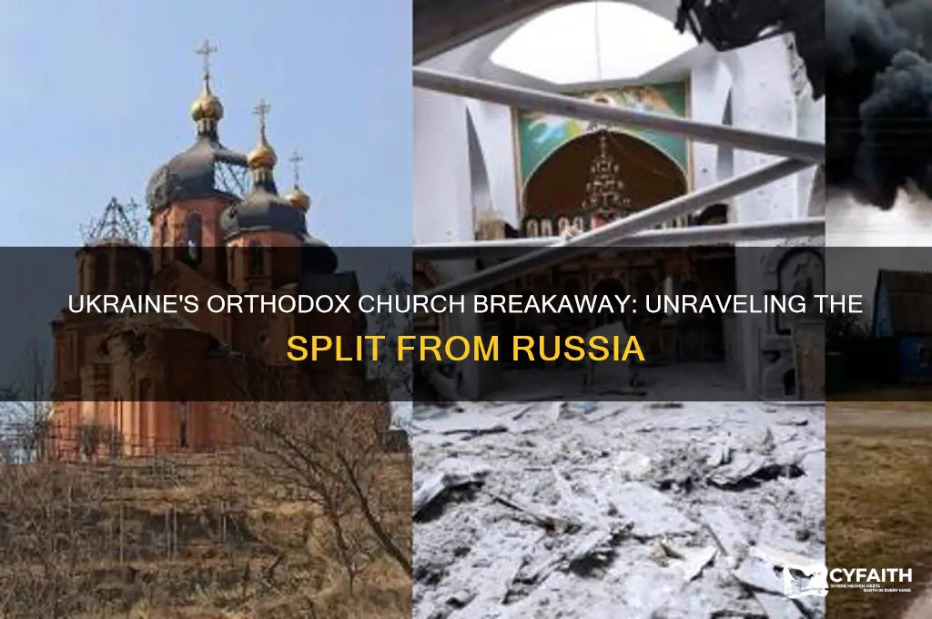 why did the ukraine orthodox church split from russia