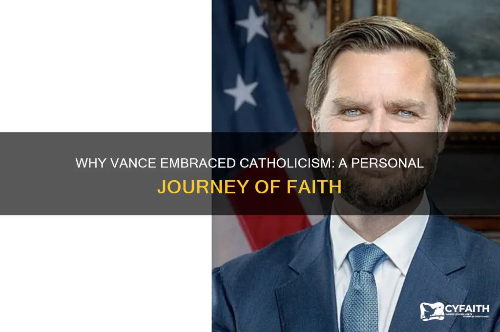 why did vance become catholic