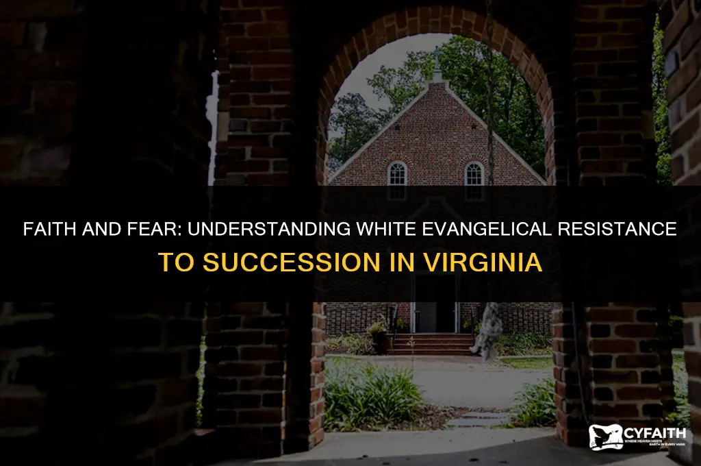 why did virginian white evangelicals resist succession