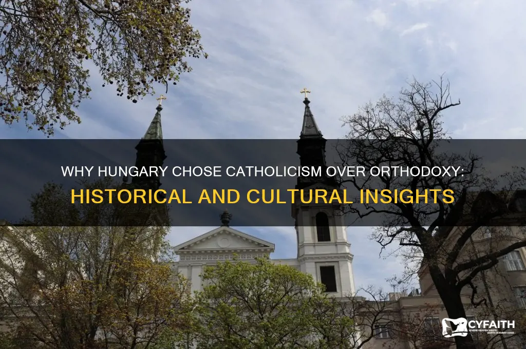 why didnt the hungarians become orthodox