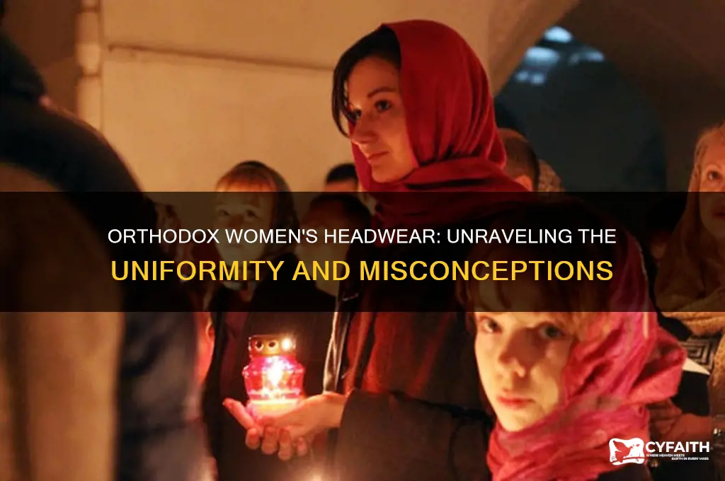 why do all orthodox women wear the same ugly hat