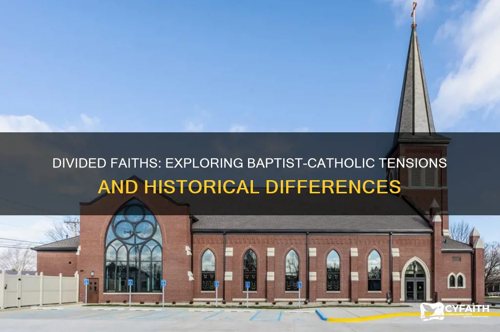 why do baptist and catholics not get along