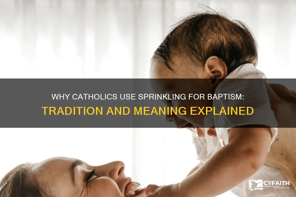 why do catholic baptize by sprinkling