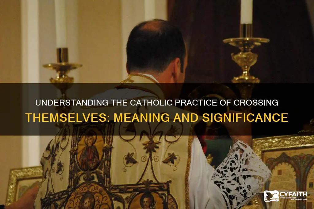why do catholic cross themselves