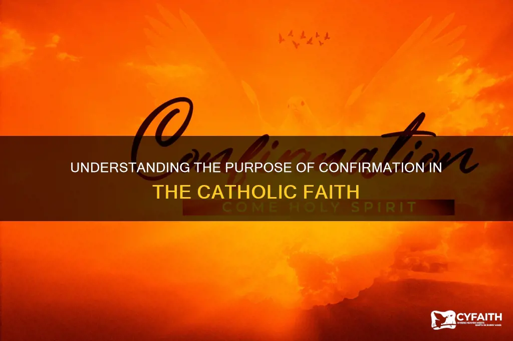 why do catholic do confirmation