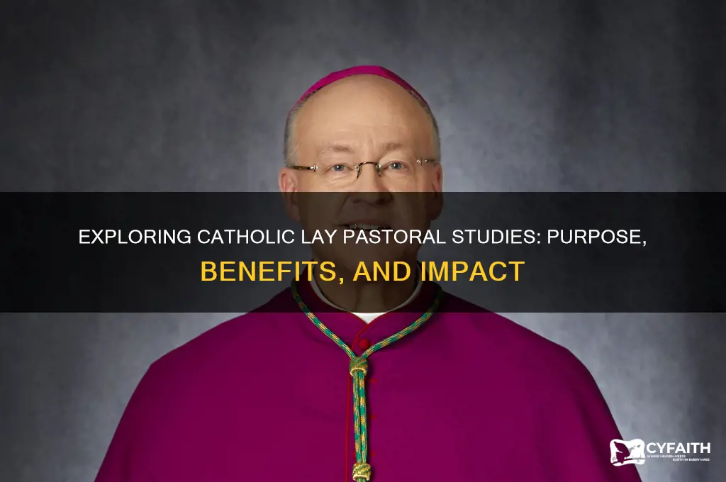 why do catholic lay study pastoral studies