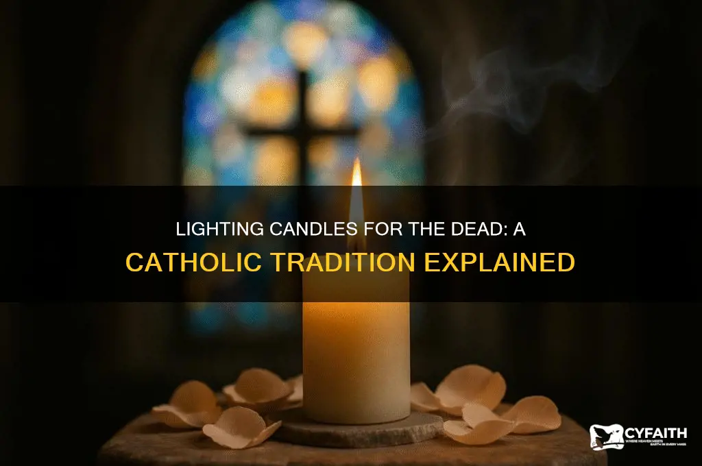 why do catholic light candles for the dead