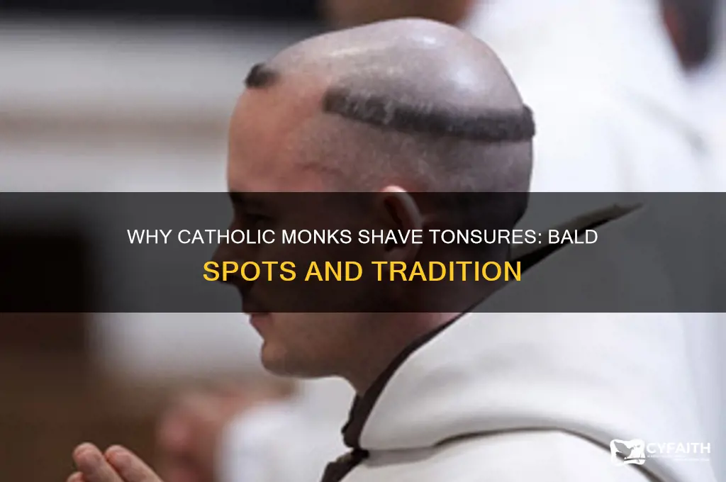 why do catholic monks have bald spots