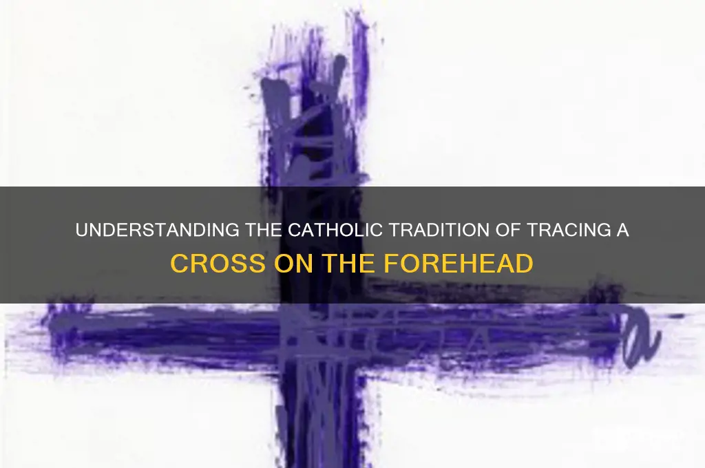 why do catholic people put crosses on their head