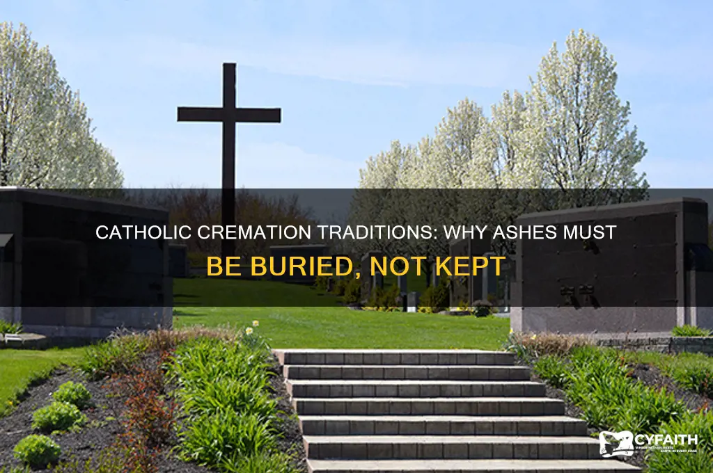 why do catholic that get cremated have to be buried