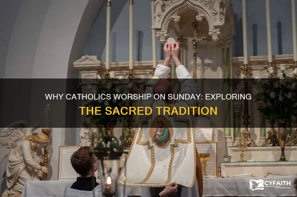 why do catholic worship on sunday