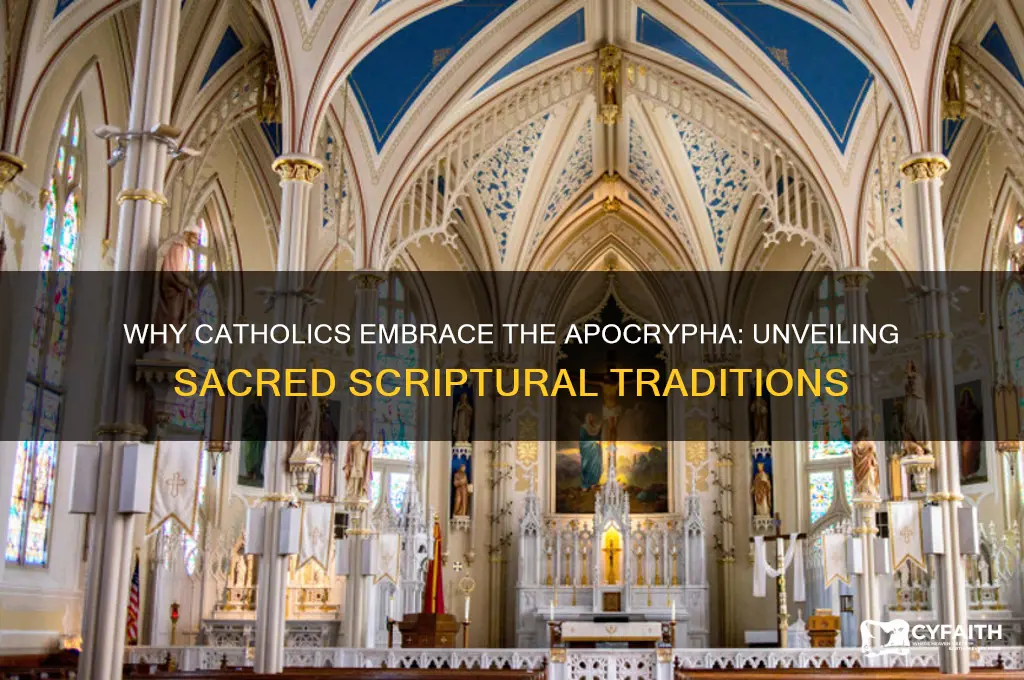 why do catholics accept the apocrypha