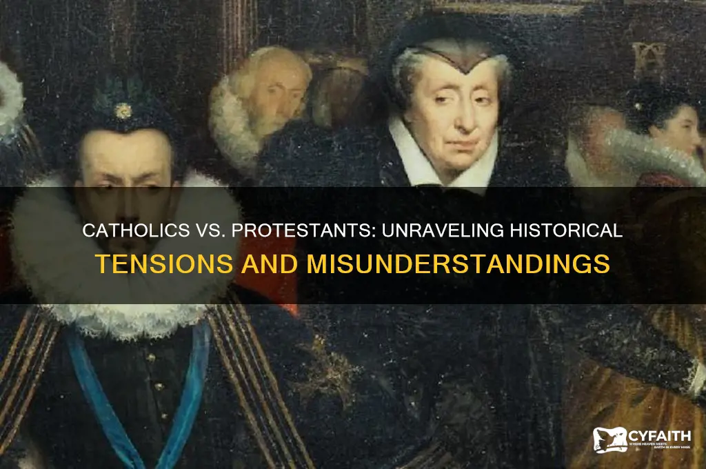 why do catholics and prostitins hate onanother