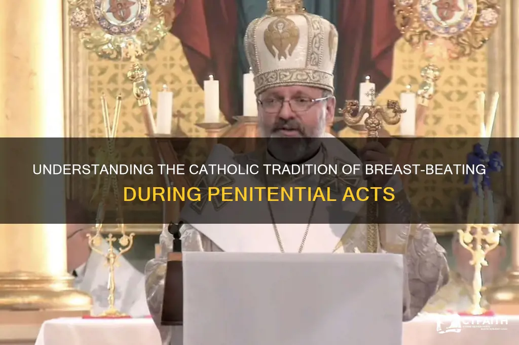 why do catholics beat their breasts