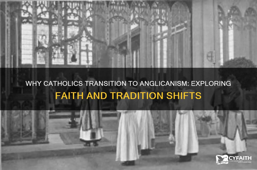 why do catholics become anglican