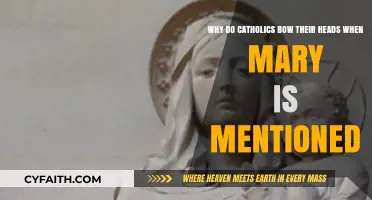 Why Catholics Bow Their Heads at Mary's Name: A Devotional Gesture Explained