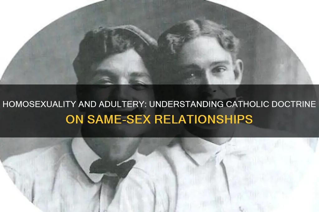 why do catholics consider homosexuality adultery