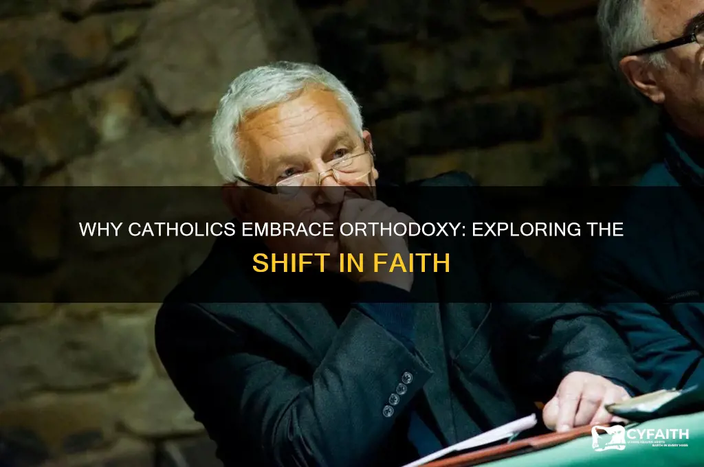 why do catholics convert to orthodoxy