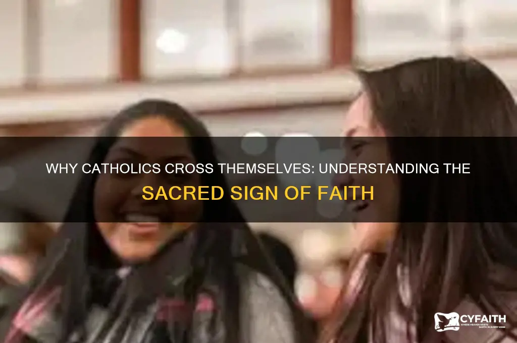 why do catholics cross themselves