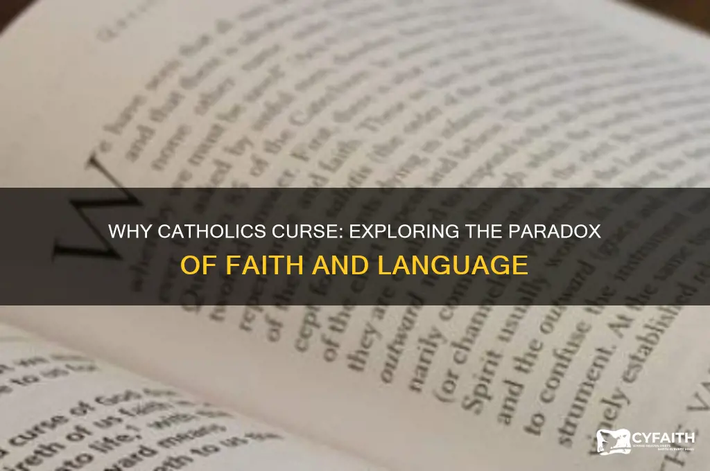 why do catholics curse so much