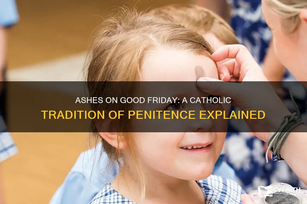 why do catholics display ashes on good friday