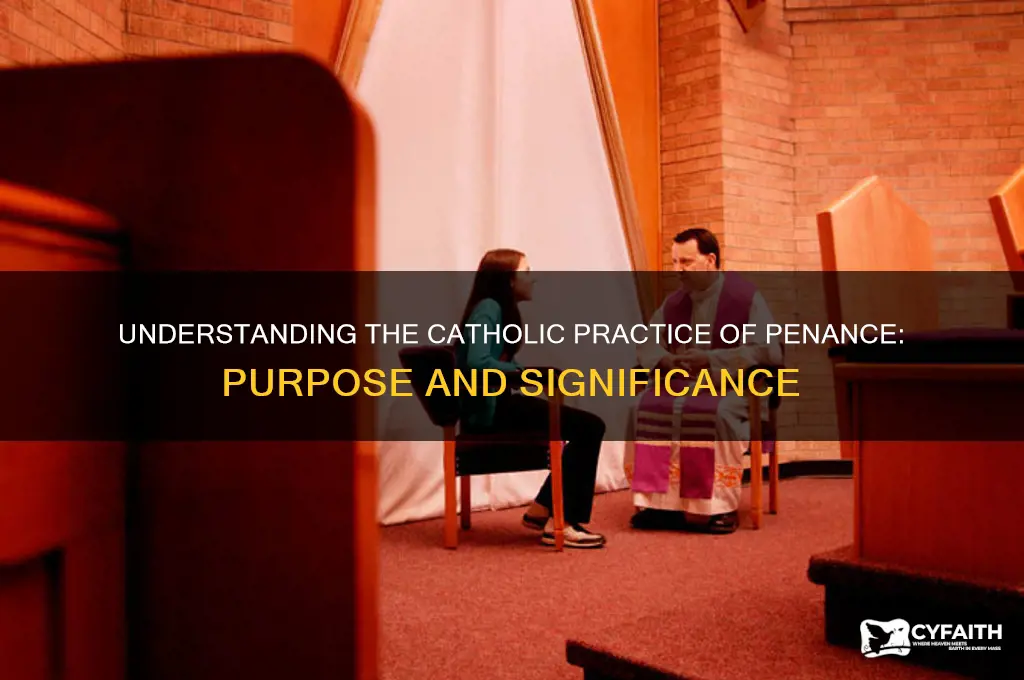why do catholics do penance