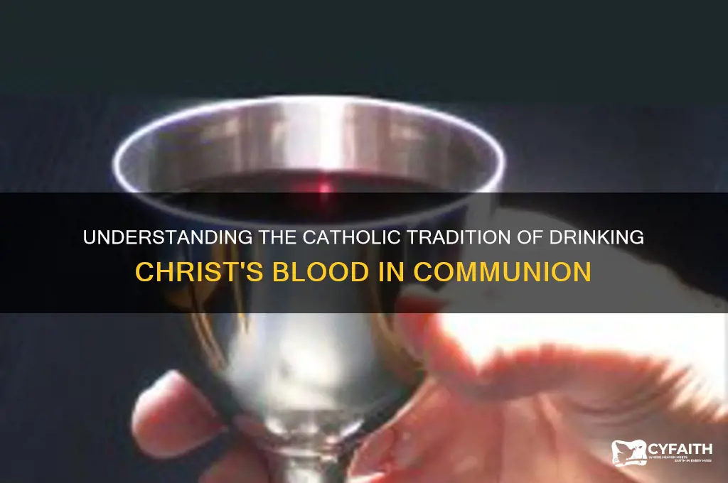 why do catholics drink jesus blood