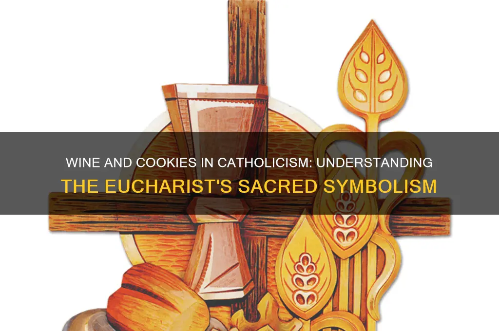why do catholics drink wine and cookies