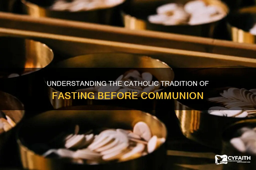 why do catholics fasr before communion