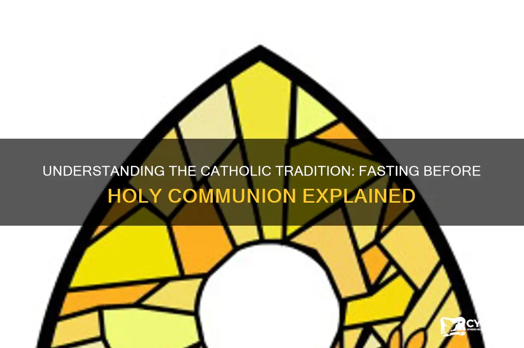 why do catholics fast 1 hour before holy communion