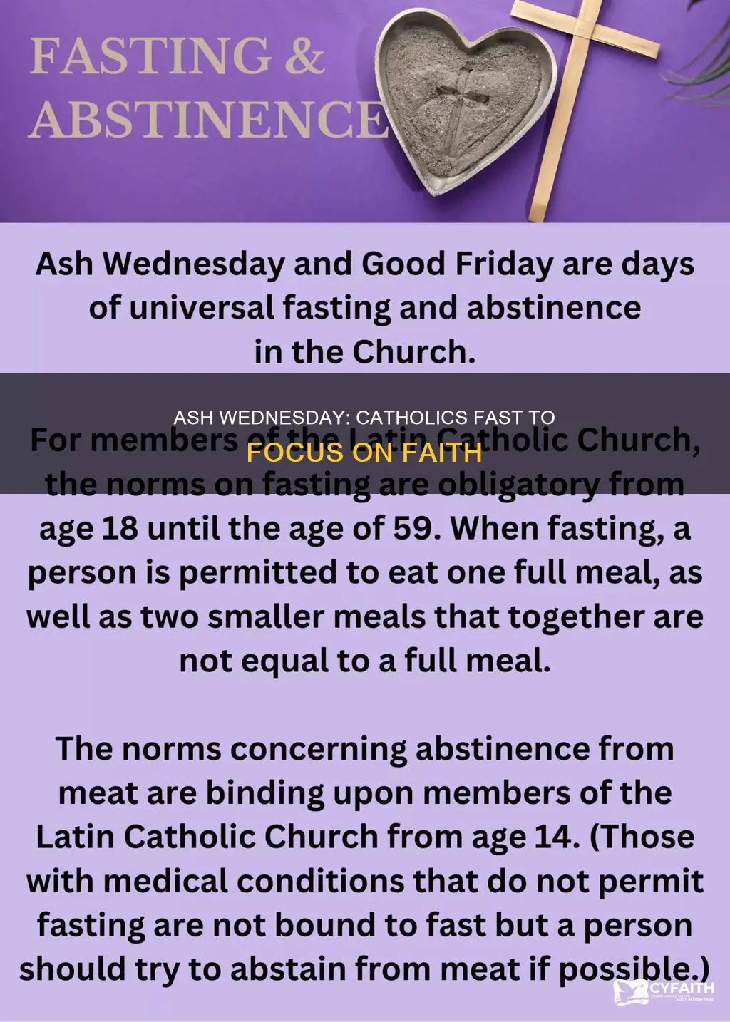 why do catholics fast on ash wednesday