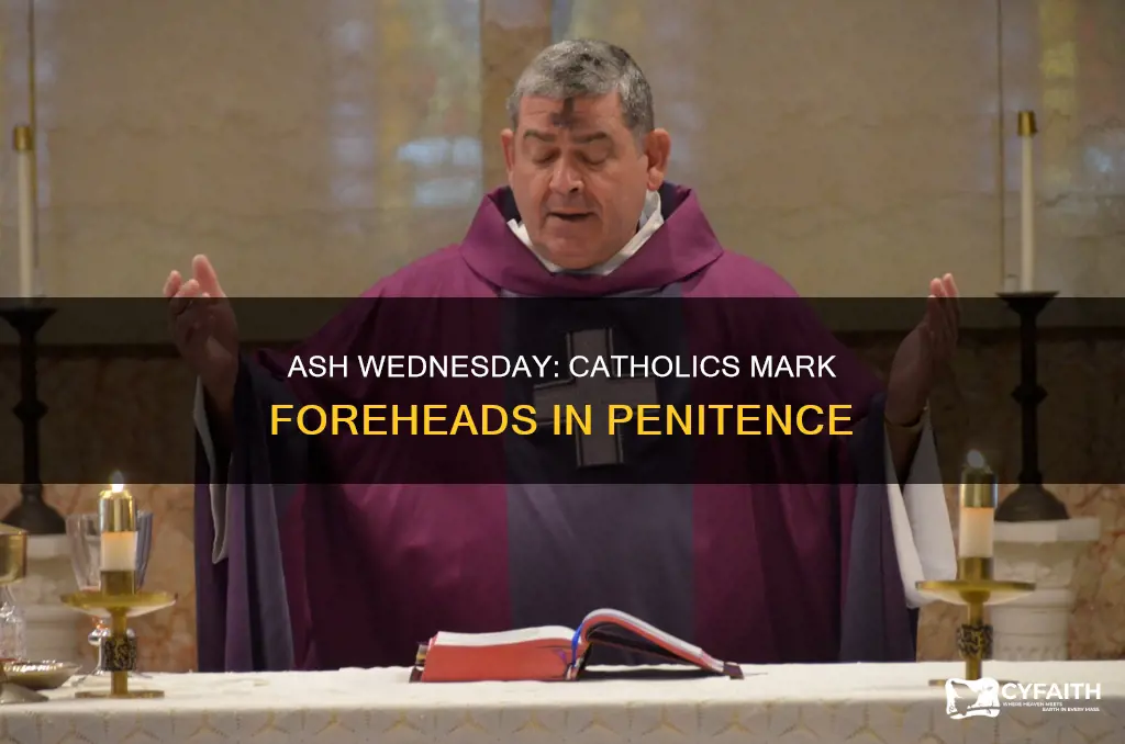 why do catholics get ashes on their foreheads