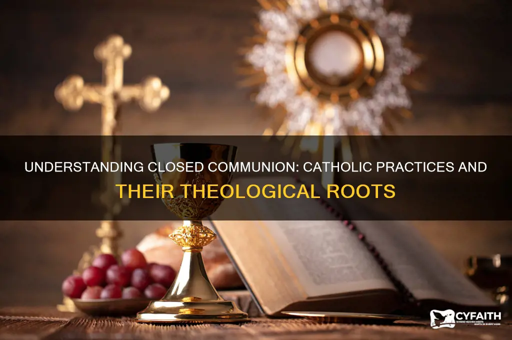 why do catholics have closed communion