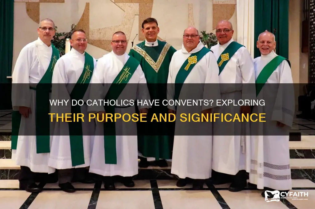 why do catholics have convents
