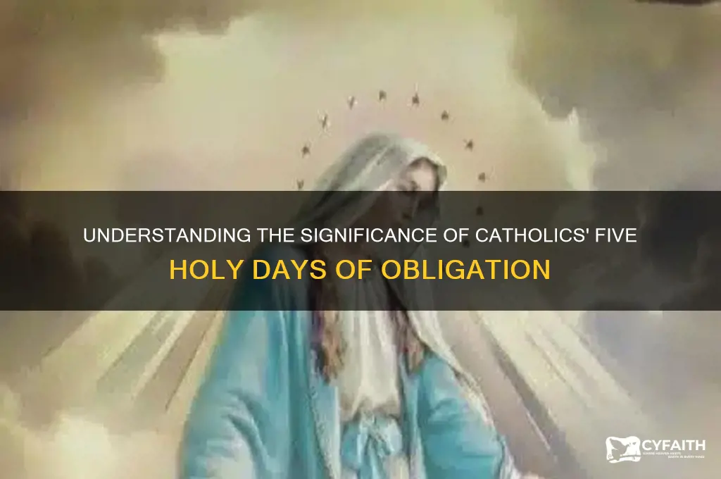 why do catholics have five holy days of obligation