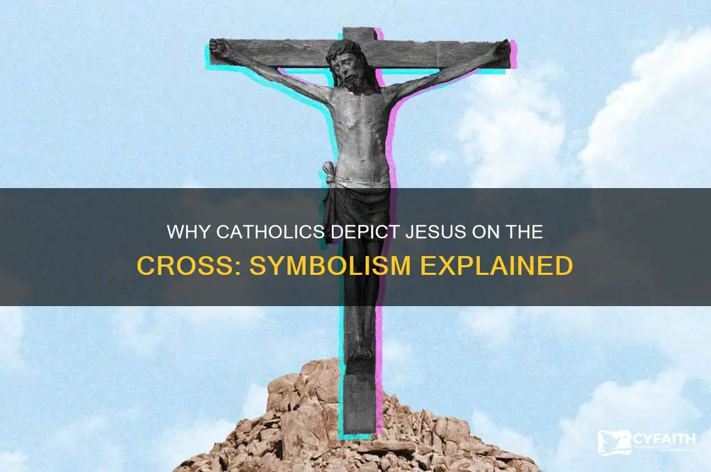 why do catholics have jesus still on the cross