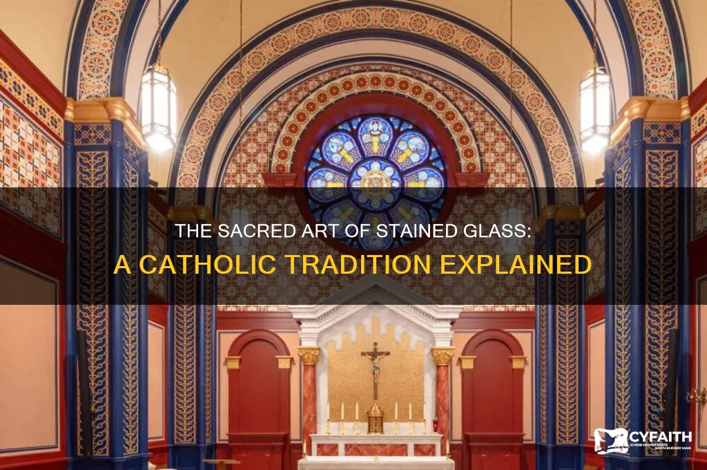 why do catholics have stained glass windows