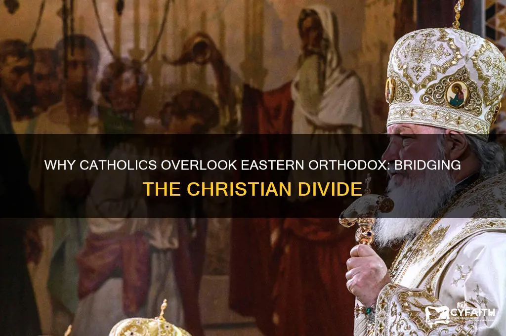 why do catholics ignore eastern orthodox