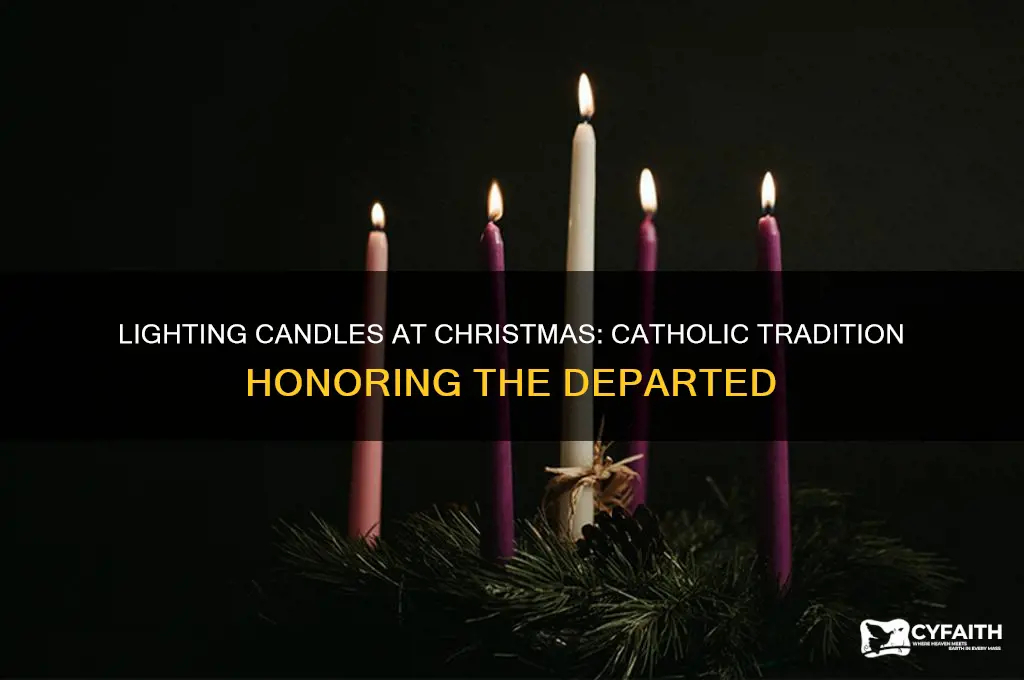 why do catholics light candles during christmas for the dead