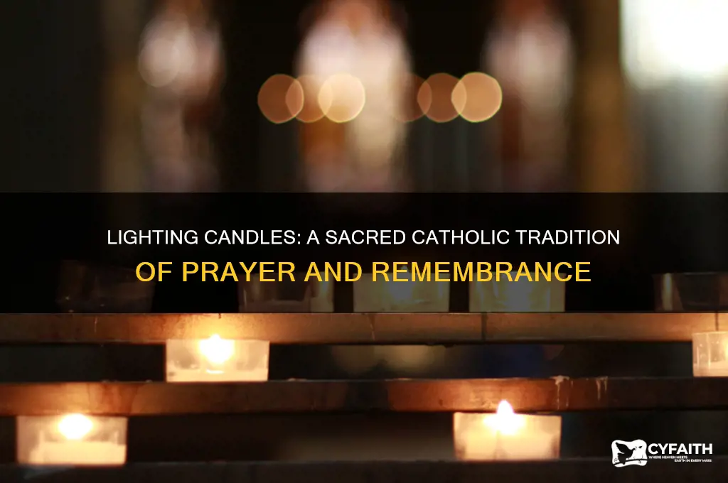why do catholics light candles
