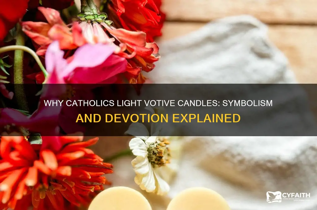 why do catholics light votive candles