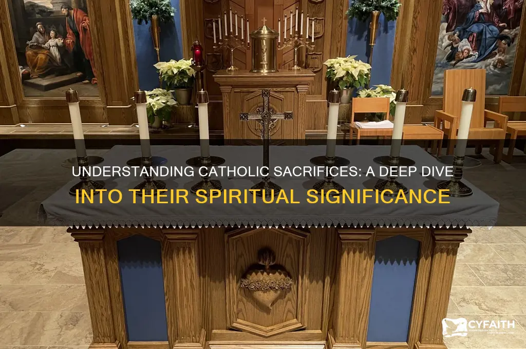 why do catholics offer sacrifices