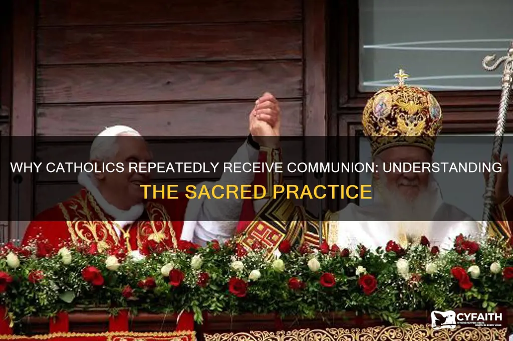 why do catholics receive communion over and over